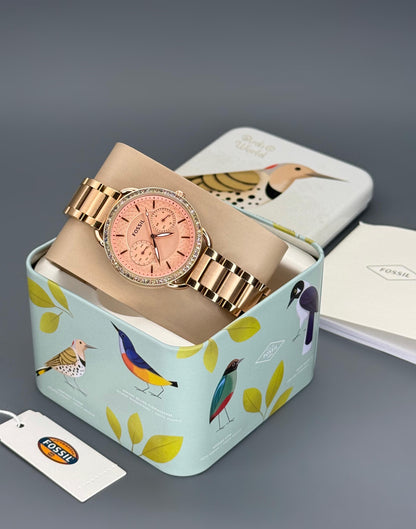 Fossil Tailor Rose Gold Women Analog Watch