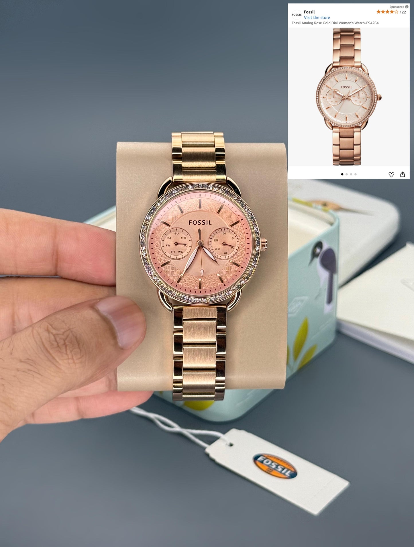 Fossil Tailor Rose Gold Women Analog Watch